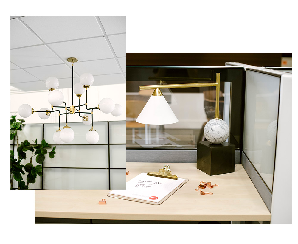 Showroom lighting at Interior Services & Design